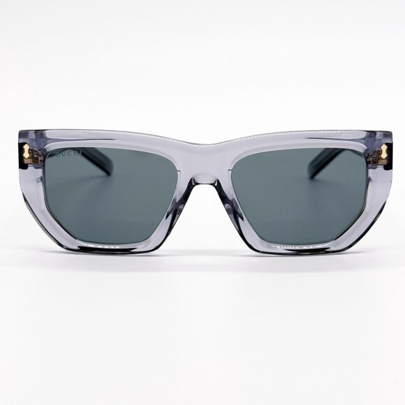 NEW GG1520S 004 WOMEN GRAY CLEAR SUNGLASSES GUCCI - Picture 3 of 8